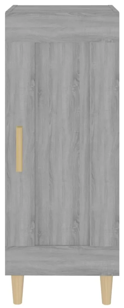 Credenza grigio sonoma 34,5x34x90 cm in legno multistrato