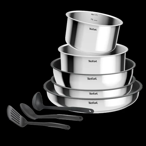 Tefal - Set di pentole 9 pezzi INGENIO COOK in acciaio inox