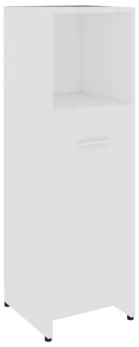 Set Mobili da Bagno 4 pz Bianco in Legno Multistrato