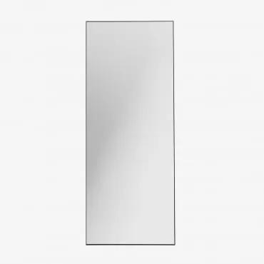 Specchio da terra in alluminio (80x200 cm) Zastron Nero - Sklum