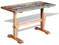 Tavolo Pranzo Piedistallo Legno Massello Recupero 120x58x78 cm 244240