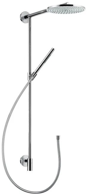 Colonna doccia Raindance Connect 180 con soffione Eco Ecosmart doccetta e flessibile Cromo Hansgrohe Raindance 27166000