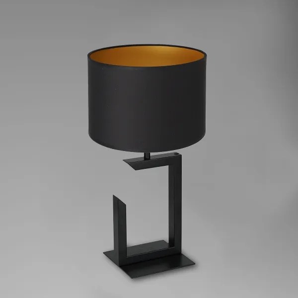 Lampada da tavolo 1xE27/60W/230V 45 cm nero/oro