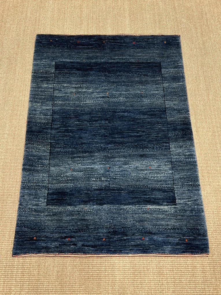 Loribaft Tappeto 120x90 Blu (Iran) Annodato A Mano