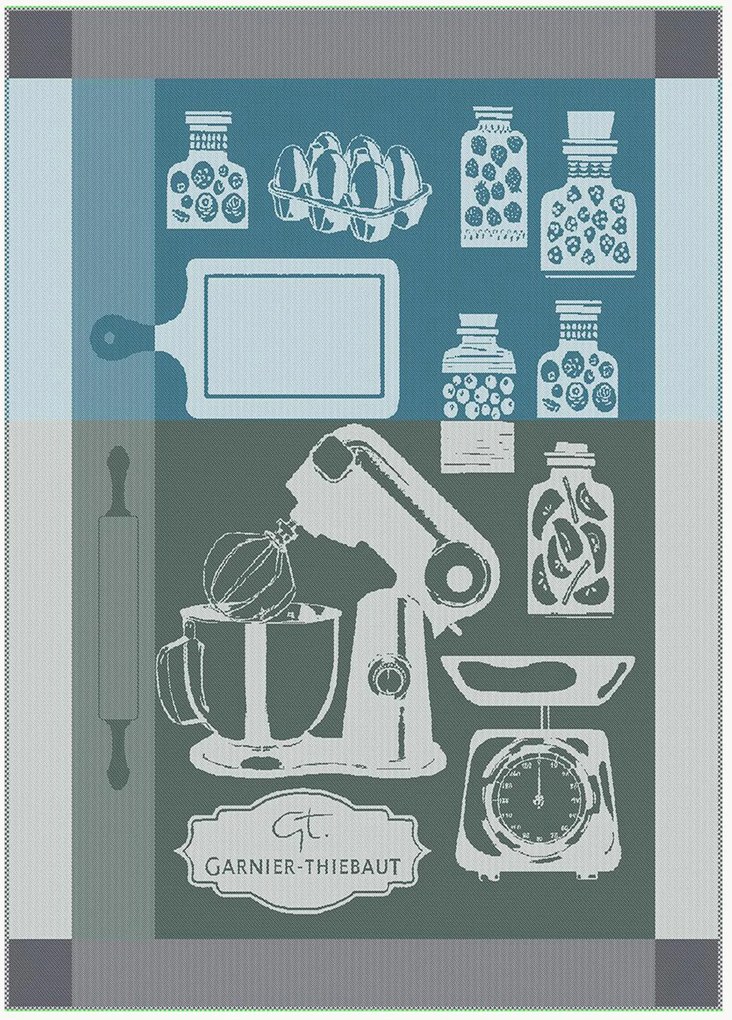 Set di 2 strofinacci jacquard Food Mix Trame City