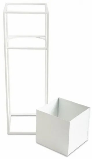 Portafiori 70x24 cm bianco