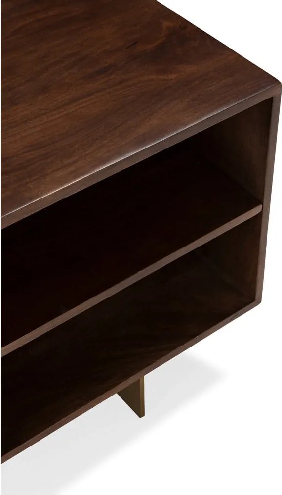 Mobile TV marrone in mango massiccio 145x55x40 cm Trisha – MOME