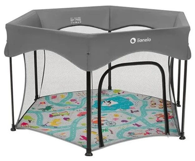 Lionelo - Recinto da gioco ROEL PLUS Grigio Multicolore