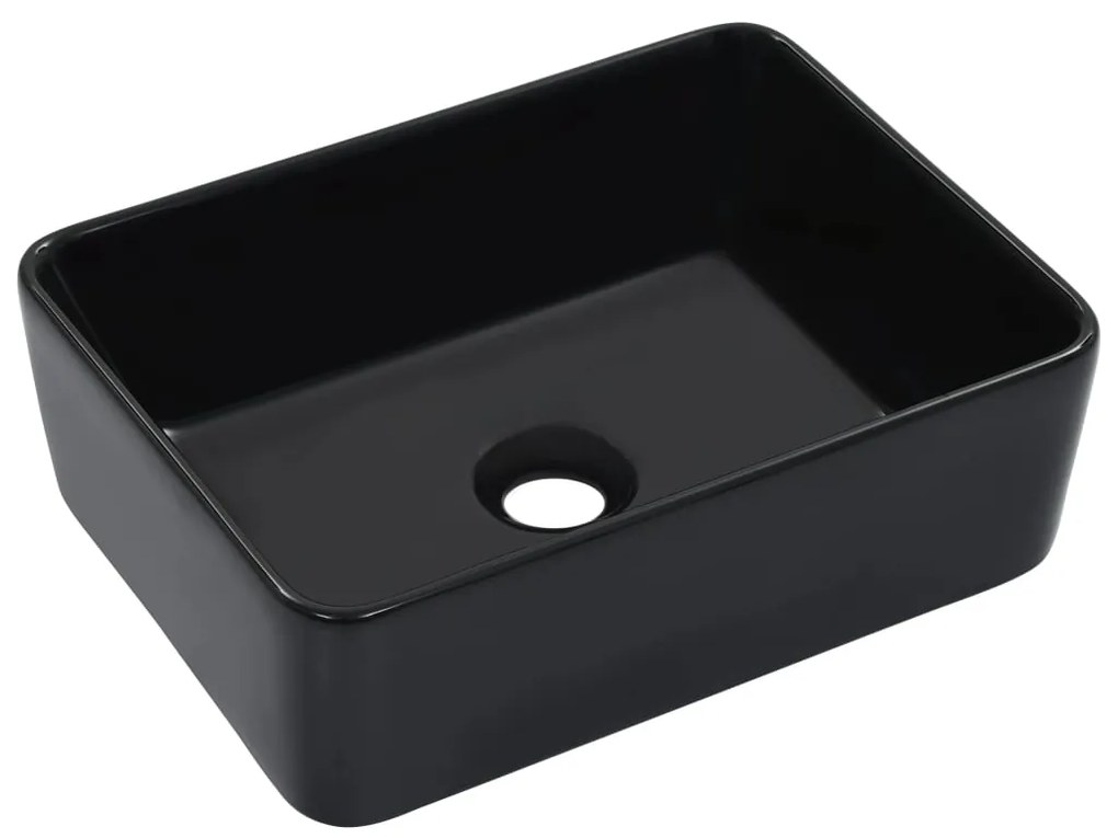 Lavandino 40x30x13 Cm İn Ceramica Nero /