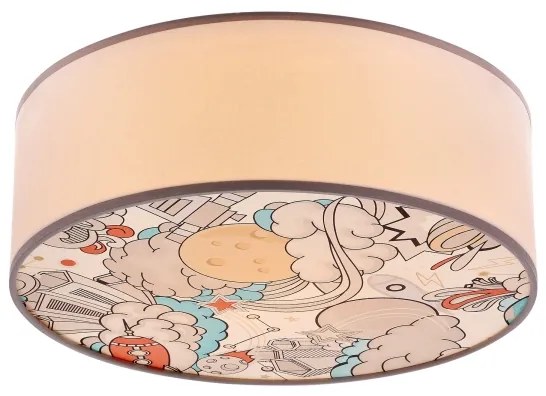 Plafoniera per bambini KIDDY 2xE27/40W/230V bianco/beige