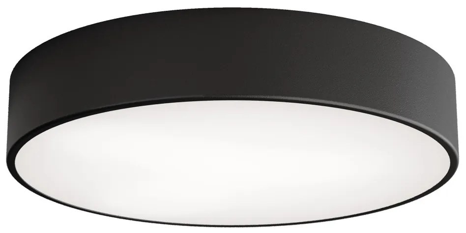 Plafoniera da soffitto per bagno con sensore CLEO, 3xE27/24W/230V, Ø 40 cm, nera, IP54