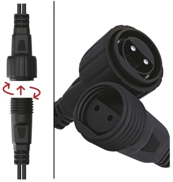 Catena LED da esterno natalizia 100xLED/15m IP44 bianco caldo