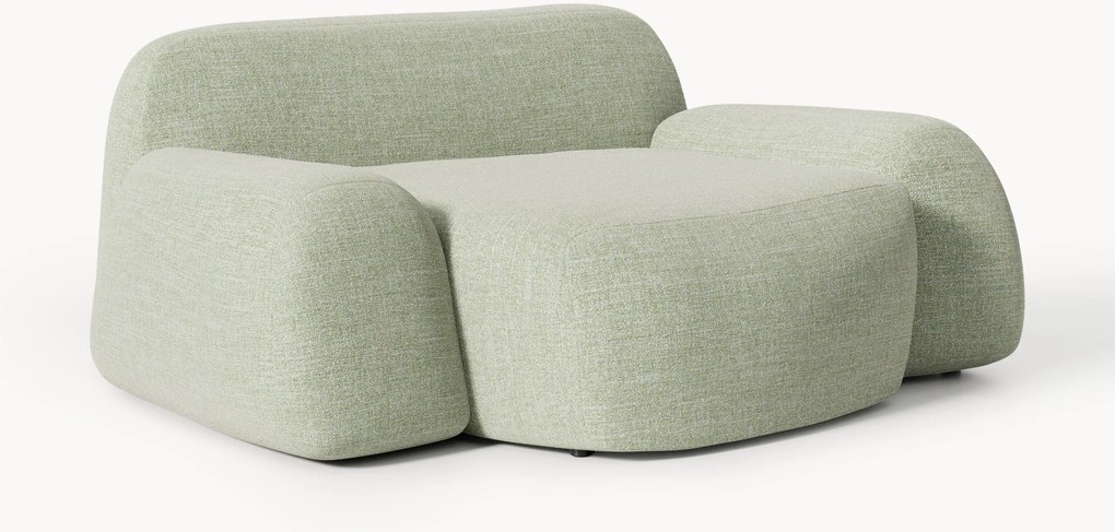 Poltrona lounge XL in bouclé Wolke