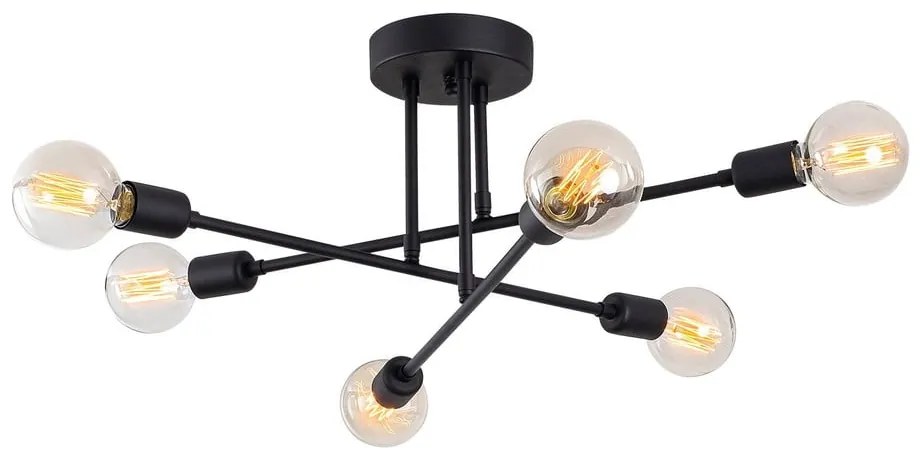 Apparecchio da soffitto nero Flower - Opviq lights