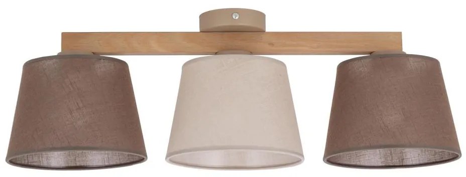 Brilagi - Lampadario a plafone LATTE SABIA 3xE27/15W/230V pino/mix