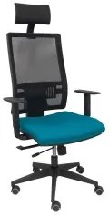 Sedia Ufficio con Poggiatesta PC B10CRPC Verde/Blu