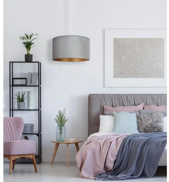 Brilagi - Lampadario a sospensione con filo VELVET 1xE27/40W/230V menta/oro