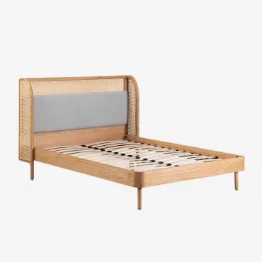 Letto in legno Meliana 150 x 200 cm - Sklum