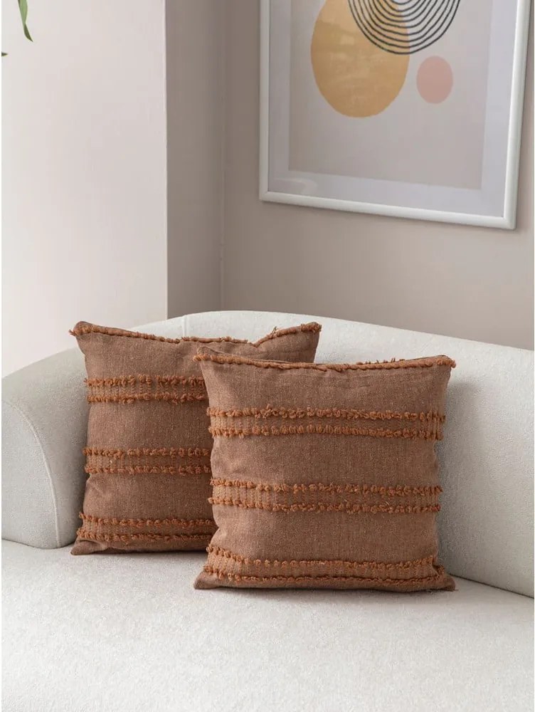 Federe decorative in set 2 pz 43x43 cm Tuffet – Mioli Decor