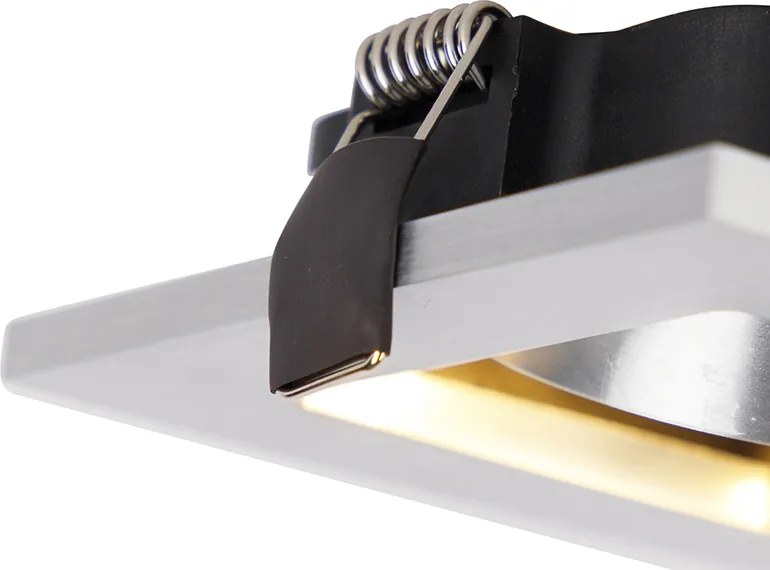 Faretto da incasso moderno in acciaio - Qure