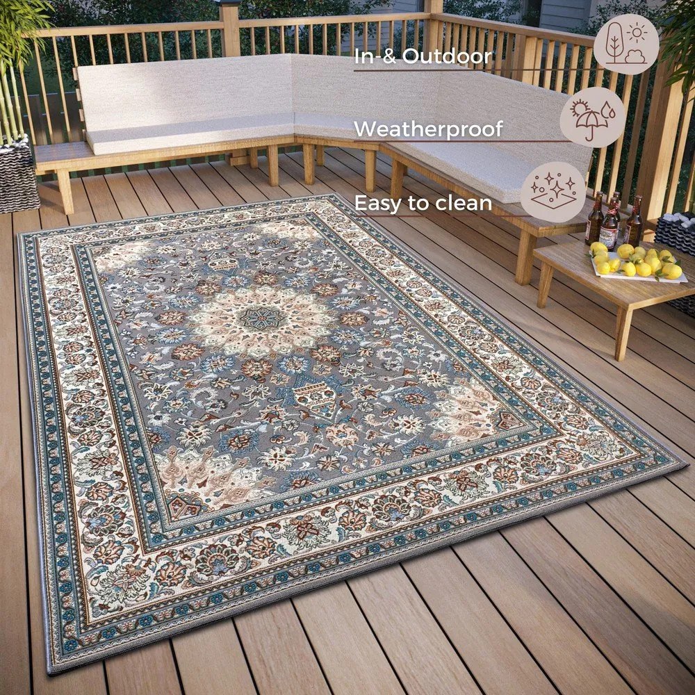 Tappeto grigio per esterni 200x285 cm Kadi - Hanse Home