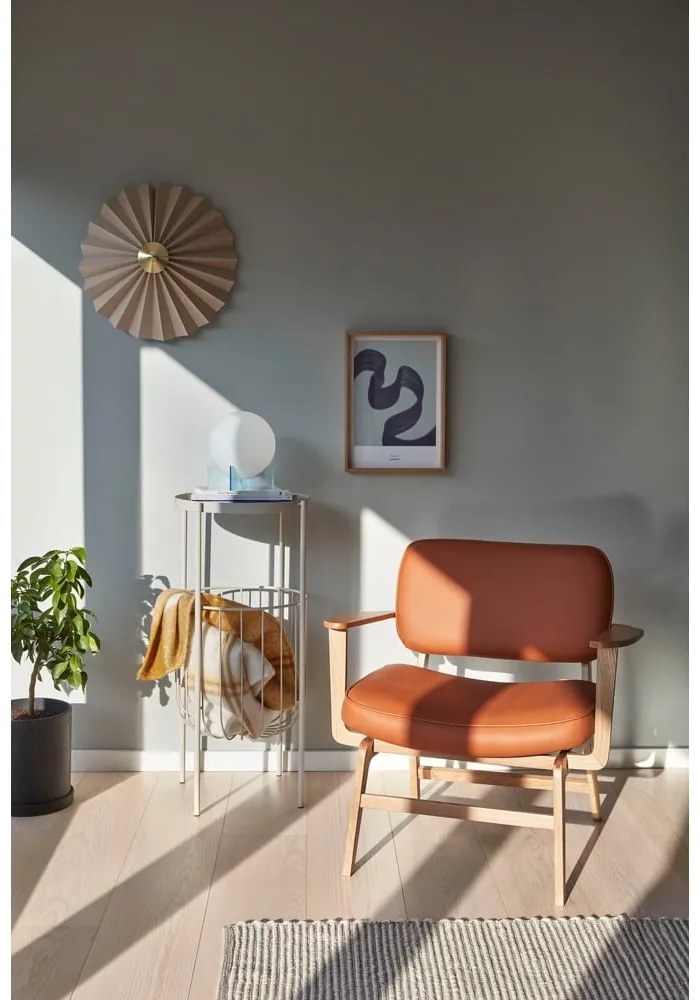 Poltrona in similpelle arancione Haze - Hübsch