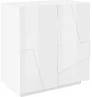 Credenza Ping 80 2 Ante Colore Bianco Lucido