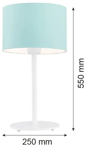 Argon 4127 - Lampada da tavolo MAGIC 1xE27/15W/230V turchese/bianco