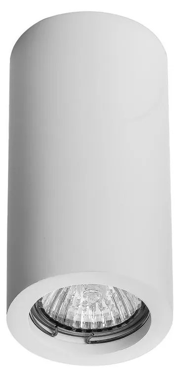 Plafoniera LED GU10 e GU5.3 in Gesso Pitturabile Rotonda Ø70x110mm