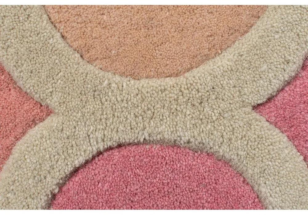 Tappeto in lana rosa 60x230 cm Rosella - Flair Rugs