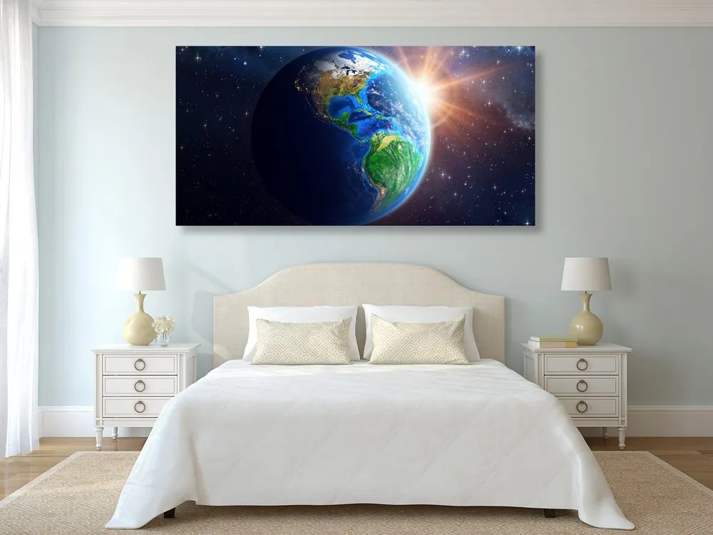 Stampa su tela – Pianeta Terra blu