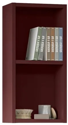 Pensile bagno Brera laccato opaco rosso jaipur P 17 x L 30 x H 60 cm