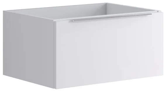 Mobile da bagno sotto lavabo Brera bianco opaco L 59.5 x H 30 x P 45.5 cm 1 cassetto, lavabo non incluso
