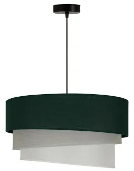 Duolla - Lampadario a sospensione con filo TRIO 1xE27/15W/230V diametro 45 cm verde/grigio/bianco