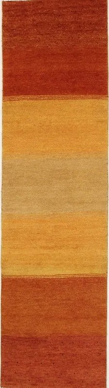 Gabbeh Tappeto 300x80 Rosso (Indian) Annodato A Mano