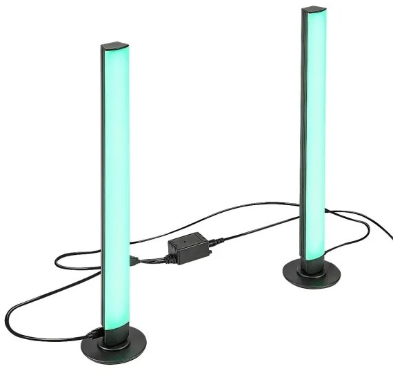 Rabalux 76014 - SET 2x LED RGB Lampada da tavolo dimmerabile PACO LED/5W/5V