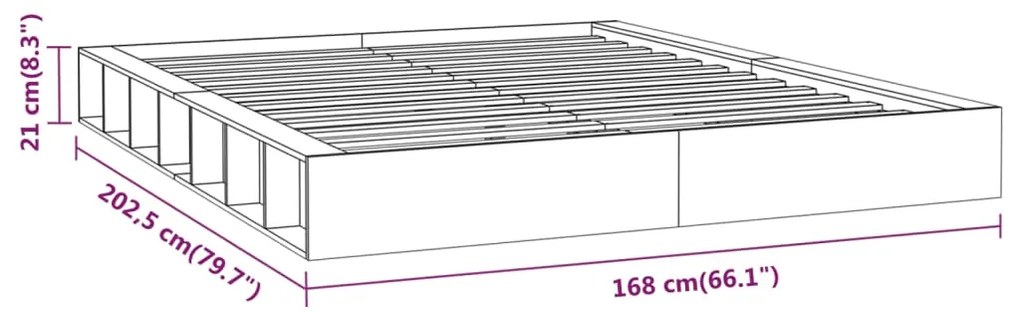 Giroletto Bianco 150x200 cm King in Legno Massello