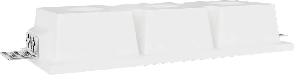 Portafaretto Rettangolare 310 x 120mm in Gesso Pitturabile 3xGU10