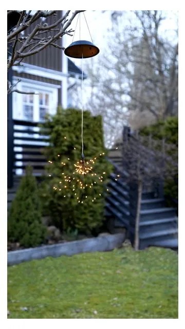 Lampada a sospensione solare a LED per esterni con LED bianchi, altezza 50 cm Firework - Star Trading