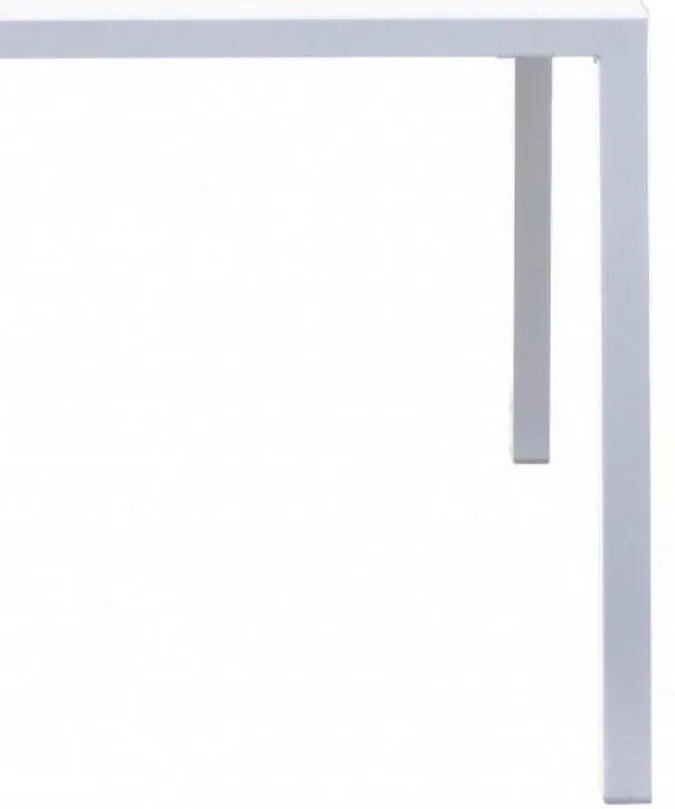 Tavolo MARSIGLIA in metallo bianco 70×70 cm, impilabile