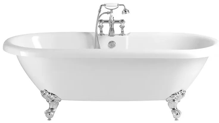 Vasca da bagno freestanding classica 177x80 Piedini cromo a zampa daquila regolabili Victoria