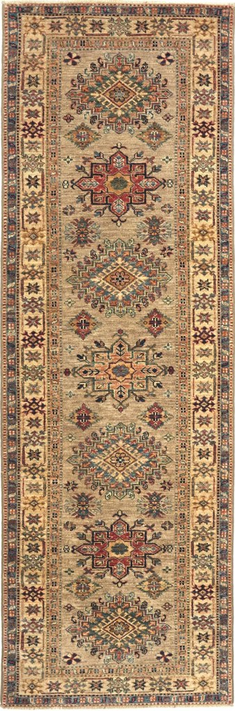 Kazak Tappeto orientale 260x80 Beige (Pakistan) Annodato A Mano