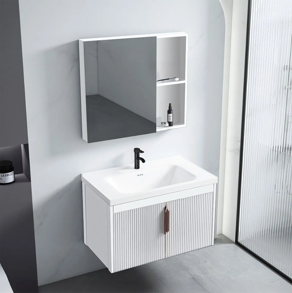 Set di mobili da bagno con lavabo Astor 60cm White