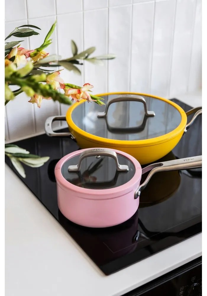 Pentola con coperchio incluso/con superficie in ceramica adatta all'induzione 1,3 l Meda 3.0 – FABINI