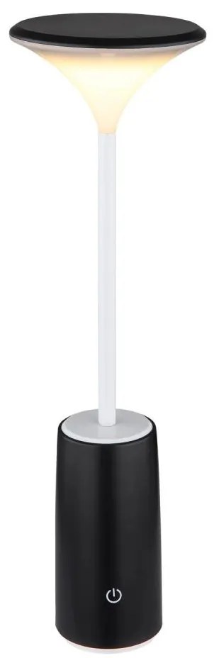 Globo 21020B - Lampada da tavolo LED dimmerabile QUIRIN LED/1,2W/3,7V 3000K nero