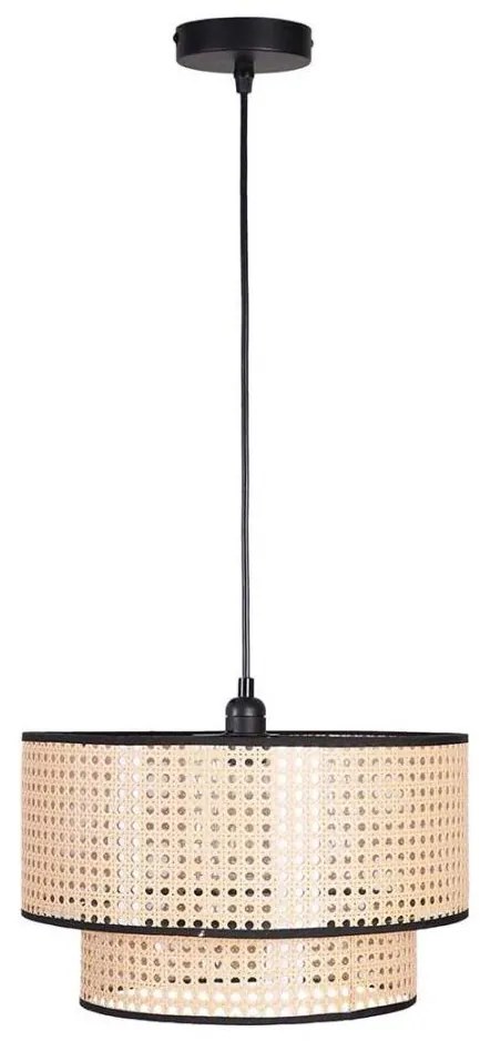 Lampadario a sospensione con filo TAKARA 1xE27/20W/230V diametro 40 cm beige