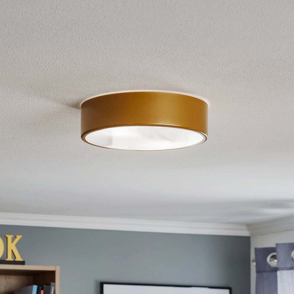 Plafoniera Cleo 300 TEMAR LIGHTING, dimmerabile, Ottone / Oro, Soggiorno / Sala da pranzo, Metallo, Plafoniera
