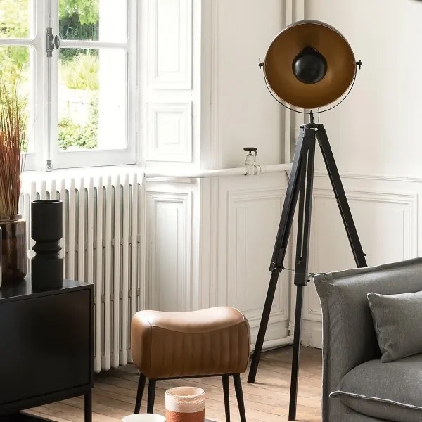 Atmosphera - Lampada con piedistallo LAHTI 1xE27/25W/230V paulownia