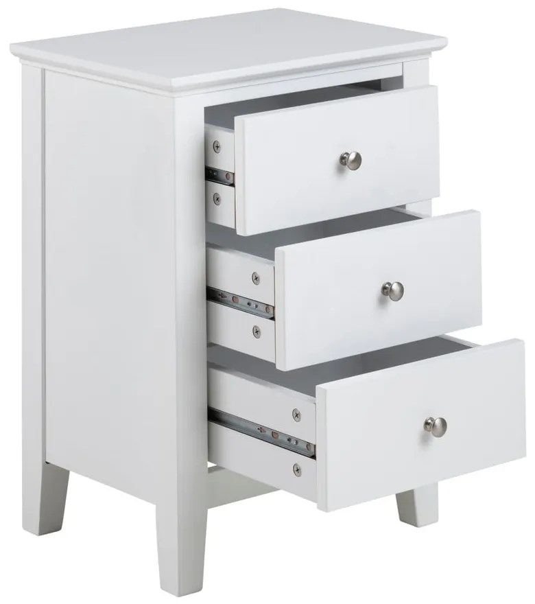 Comodino bianco Linnea - Actona