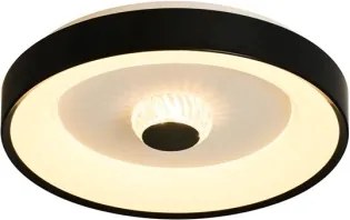 Searchlight 89735-38BK - Lampada da soffitto dimmerabile LED POLKA 24W/230V + 6W, diametro 38,5 cm, nera